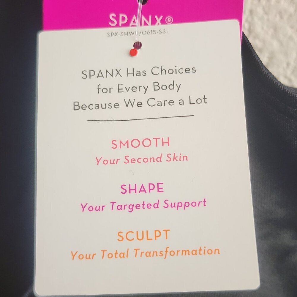 Spanx SmartGrip Slip Womens Small Black Open-Bust Shaping Slip Adjustable Straps - Picture 8 of 14